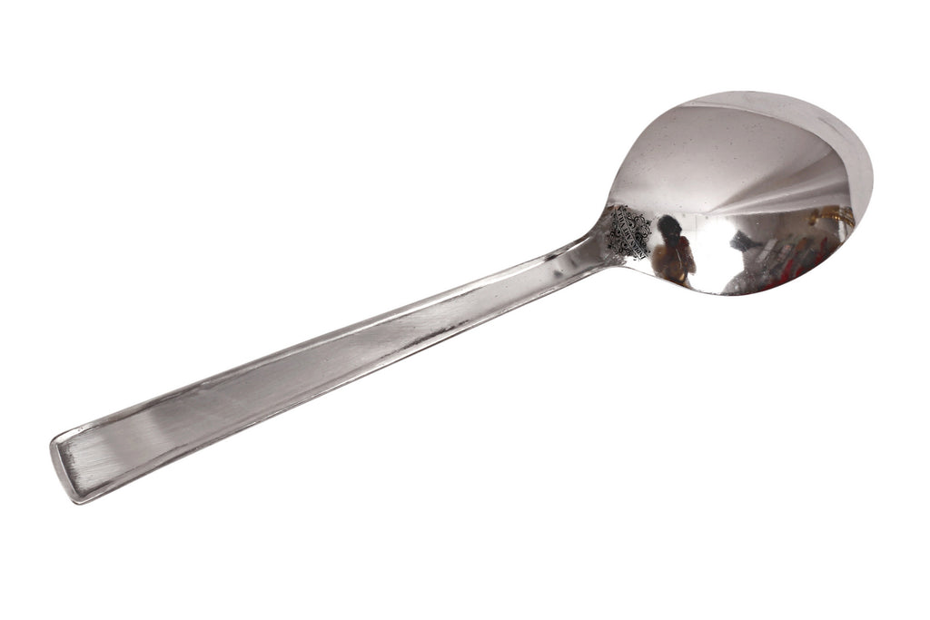 Indian Art Villa Pure Stainless Steel Handmade Matt Finish Design Baby Spoon