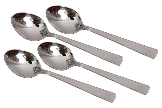 Handmade Pure Matt Finish Design Dessert Spoon, Tableware