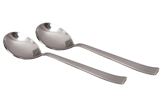 Pure Stainless Steel Handmade Matt Finish Design Soup Spoon