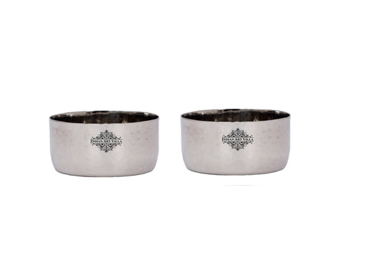 Stainless Steel Hammered Bowl Katori – 120 ML — Indian Art Villa