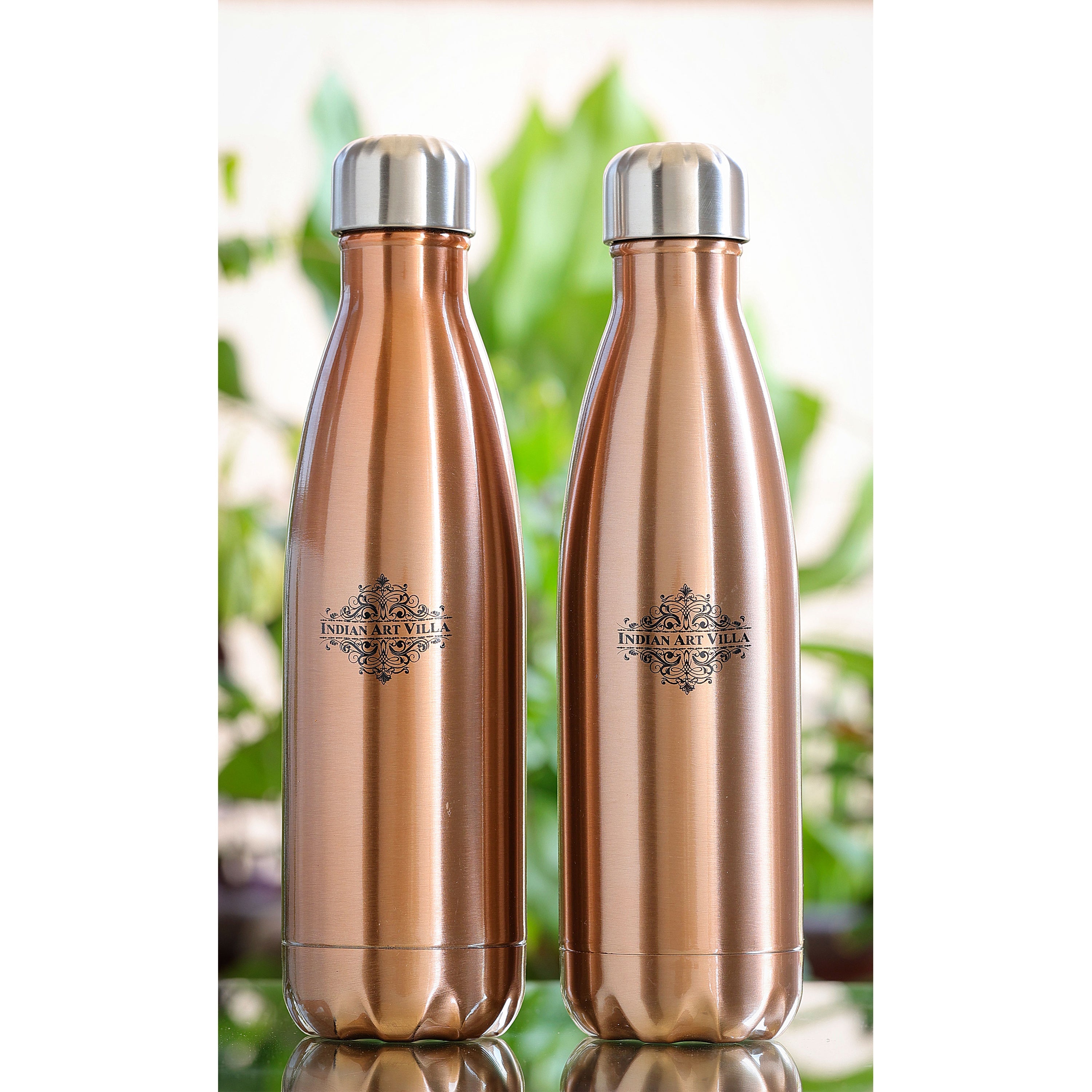Buy Indian Art Villa Vaccum Insulated Steel Water Bottle, Thermos Thermo  Flask, Hot and Cold, Set Of - 2 Online - Indian Art Villa