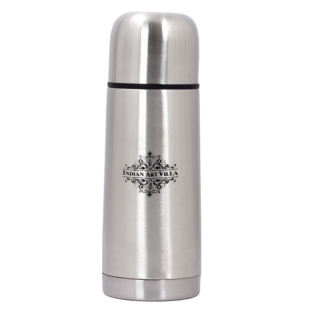 Indian Art Villa Pure Stainless Steel Insulated Vaccum Bottle With Flip Lid
