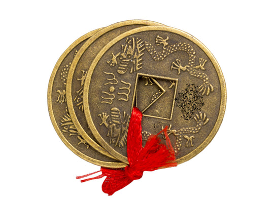 Metal Alloy Set of 3 Fengshui Coins|Good Luck Cures