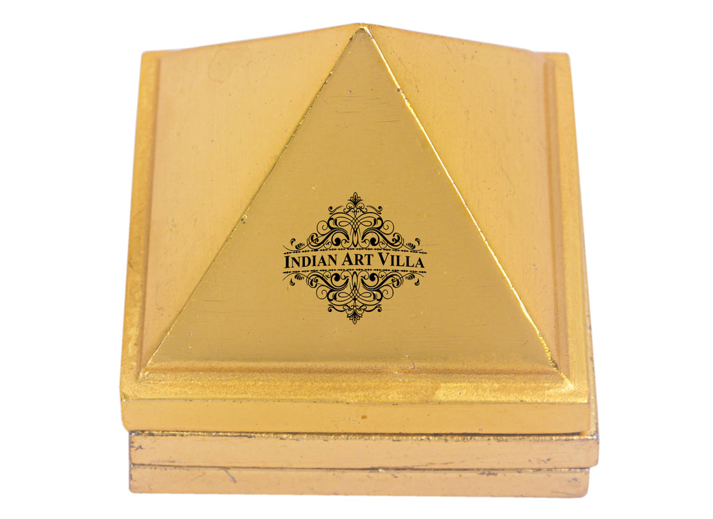 Brass 3 Stage Pyramid with Vastu Yantra