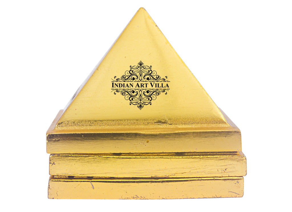 Brass 3 Stage Pyramid with Vastu Yantra