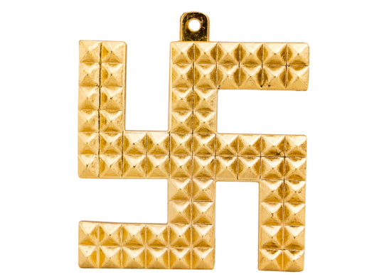 Pyramid Design Brass Swastik,Wall Hanging