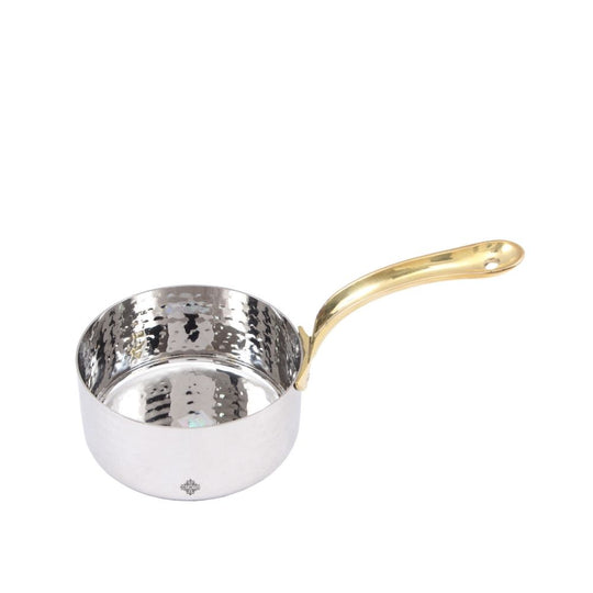 Steel Cuved Hammered Design Fry Pan