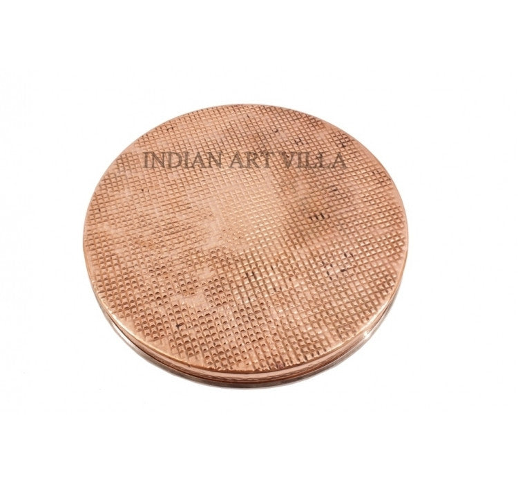 Indian Art Villa Pure Steel Copper Hammered Design 6 Piece Kitchen Dinner Set